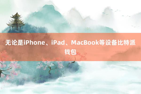 无论是iPhone、iPad、MacBook等设备比特派钱包