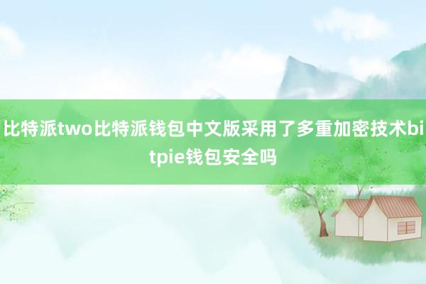 比特派two比特派钱包中文版采用了多重加密技术bitpie钱包安全吗