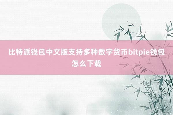 比特派钱包中文版支持多种数字货币bitpie钱包怎么下载