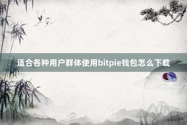 适合各种用户群体使用bitpie钱包怎么下载