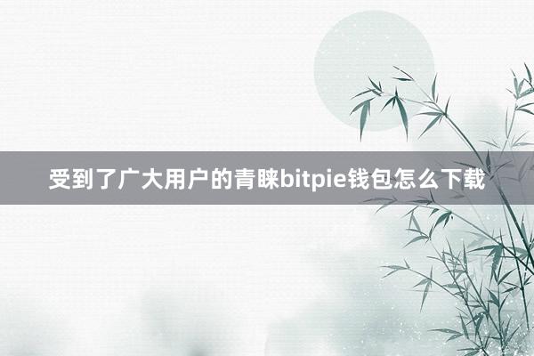 受到了广大用户的青睐bitpie钱包怎么下载