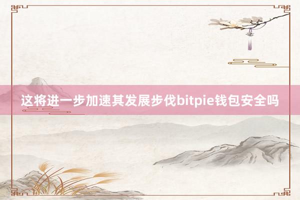 这将进一步加速其发展步伐bitpie钱包安全吗