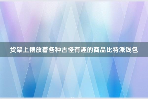 货架上摆放着各种古怪有趣的商品比特派钱包