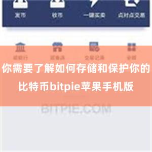 你需要了解如何存储和保护你的比特币bitpie苹果手机版